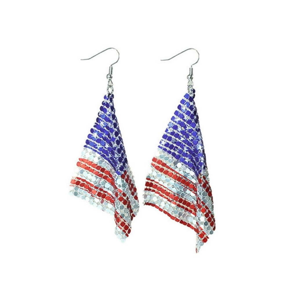 American flag earrings
